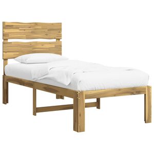 vidaXL Cadre de lit simple avec t&ecirc;te de lit ROSTOCK Blanc 90 x 200 cm