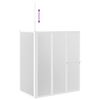 vidaXL Pare baignoire en L 70x120x137 cm 4 panneaux pliables