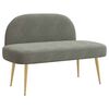 vidaXL Banc rembourr&eacute; avec dossier Gris clair 110 x 60 x 76 cm