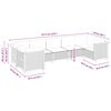 vidaXL Salon de jardin avec coussins 7 pcs beige r&eacute;sine tress&eacute;e