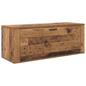 vidaXL Cabinet &agrave; chaussures avec &eacute;tag&egrave;re Bois ancien 100 x 35 x 38 cm
