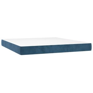 vidaXL Matelas de lit &agrave; ressorts ensach&eacute;s Bleu fonc&eacute; 180x200x20 cm