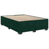 vidaXL Sommier &agrave; lattes de lit et matelas Vert fonc&eacute; 140x190cm Velours
