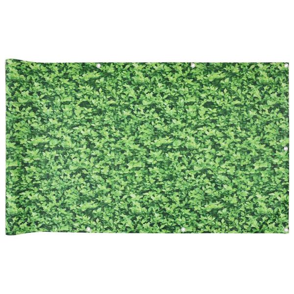 vidaXL &Eacute;cran d'intimit&eacute; de balcon aspect de plante vert 700x90 cm PVC