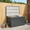 vidaXL Bo&icirc;te de rangement de jardin Anthracite 149x99x93 cm