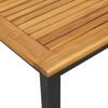 vidaXL Table de jardin Naturel et Noir 45 x 45 x 38 cm