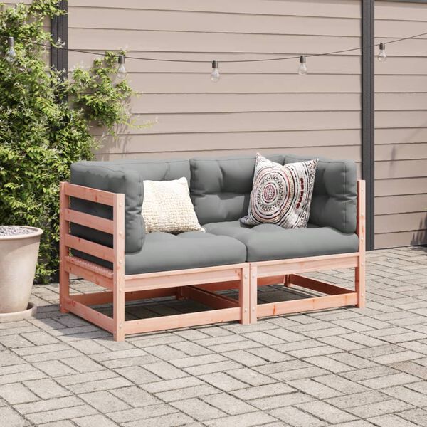 vidaXL Salon de jardin 2 pcs bois massif sapin de douglas