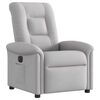 vidaXL Fauteuil inclinable &eacute;lectrique gris nuage tissu