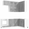 vidaXL Unit&eacute; de cuisine LYON 8 pcs Sonoma gris Bois d'ing&eacute;nierie
