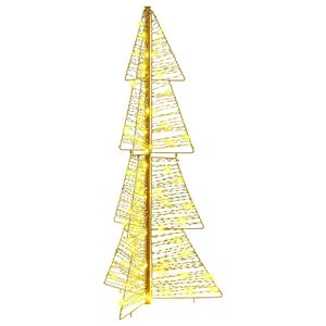 vidaXL Sapin de No&euml;l avec 100 LED Blanc chaud 120 cm PET