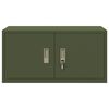 vidaXL Armoire de rangement Vert olive 80 x 40 x 40 cm Acier