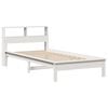 vidaXL Lit biblioth&egrave;que sans matelas blanc 90x190cm bois de pin massif