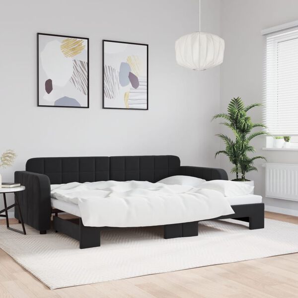 vidaXL Lit de jour avec gigogne sans matelas 80x200 cm