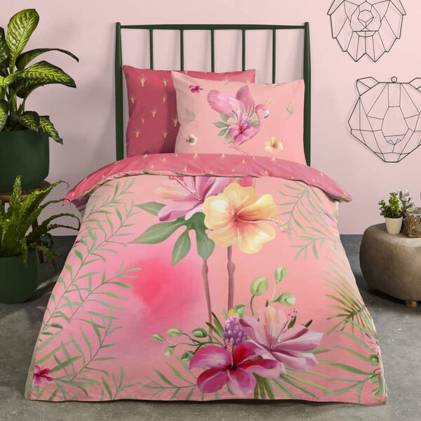 Good Morning Housse de couette pour enfants QUEEN 140x200/220 cm Rose