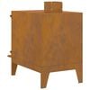 vidaXL R&eacute;chaud de camping 35x50x60 cm acier corten