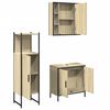 vidaXL Ensemble d'armoires de salle de bain 3 pcs ch&ecirc;ne sonoma