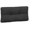 vidaXL Coussins de palette lot de 7 noir tissu