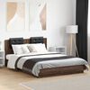 vidaXL Cadre de lit sans matelas ch&ecirc;ne marron 150x200 cm