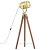 vidaXL Lampadaire &agrave; tr&eacute;pied bois de manguier massif 97 cm