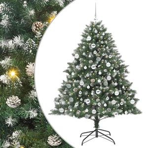 vidaXL Sapin de Noël artificiel avec 300 LED Vert 126 x 126 x 180 cm