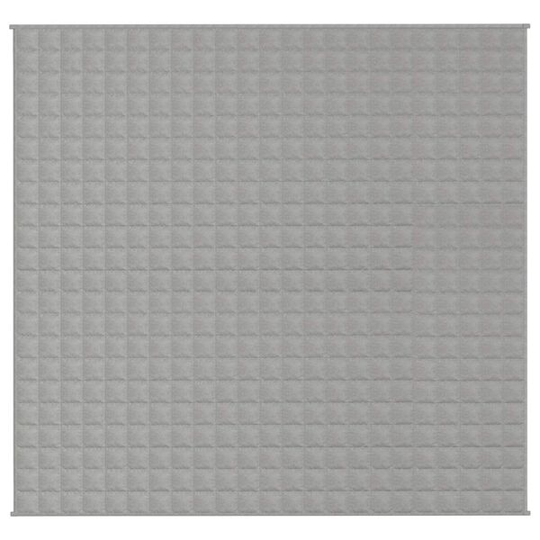 vidaXL Couverture lestée Gris 220x235 cm 15 kg Tissu