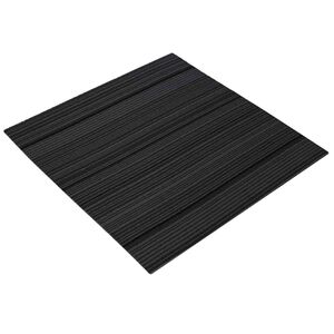 vidaXL Carreau de tapis Rayures Gris Clair 50 x 50 cm 4 pc