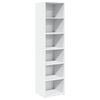 vidaXL Buffet haut blanc 45x41x185 cm bois d'ing&eacute;nierie
