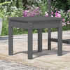 vidaXL Banc de jardin gris 50x44x45 cm bois massif de pin