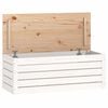 vidaXL Bo&icirc;te de rangement Blanc 89x36,5x33 cm Bois massif de pin