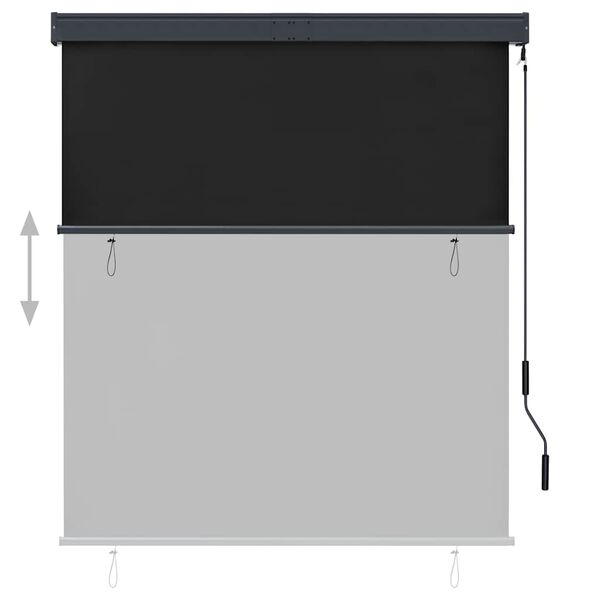 vidaXL Store roulant d'ext&eacute;rieur 140 x 250 cm Anthracite