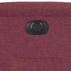 vidaXL Fauteuil inclinable &eacute;lectrique rouge bordeaux tissu
