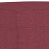 vidaXL Ensemble de canapés 3 pcs avec coussins rouge bordeaux tissu