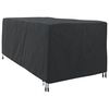 vidaXL Housse de Transat Uni Noir 74 x 210 x 40 cm tissu