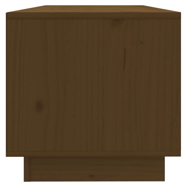 vidaXL Meuble TV Marron miel 90x35x35 cm Bois de pin massif