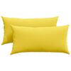 vidaXL Coussins de canapé 2 pcs Jaune clair 80 x 40 cm tissu