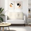 vidaXL Coussin de Dos Cr&egrave;me 100 x 24 x 50 cm Velours