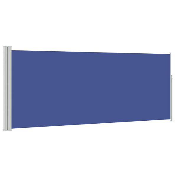 vidaXL Auvent lat&eacute;ral r&eacute;tractable 120 x 300 cm Bleu