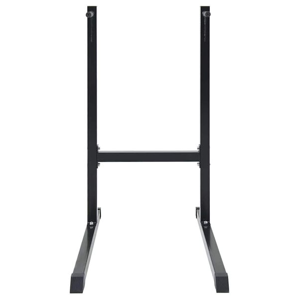 vidaXL Station de dips Noir 104 x 66.5 x 122 cm Acier peint par poudre