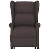 vidaXL Fauteuil Marron fonc&eacute; Tissu