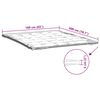 vidaXL Prot&egrave;ge-matelas blanc 160x200 cm