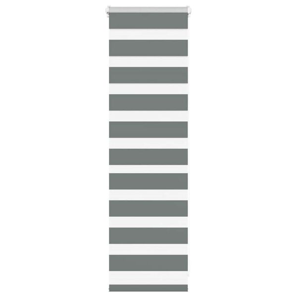 vidaXL Store z&egrave;bre gris fonc&eacute; largeur du tissu 40,9 cm polyester