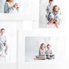 vidaXL Collage de cadres photo pour photo de 4x(13x18 cm) Blanc MDF