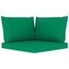 vidaXL Salon de jardin 11 pcs avec coussins Vert