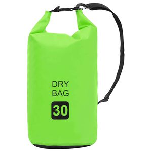 vidaXL Sac sec Vert 30 L PVC