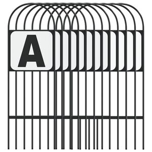 vidaXL Marqueurs de dressage 12 pcs acier