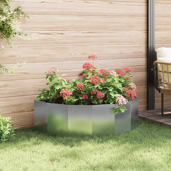 vidaXL Jardini&egrave;re Argent 120 x 60 x 35 cm Acier galvanis&eacute;