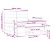 vidaXL Lit &agrave; ressorts avec matelas Gris clair 180 x 200 cm tissu