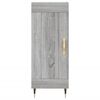 vidaXL Buffet haut Sonoma gris 34,5x34x180 cm Bois d'ing&eacute;nierie