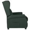 vidaXL Fauteuil inclinable Vert fonc&eacute; Tissu