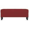 vidaXL Banc Rouge bordeaux 100x35x41 cm Tissu